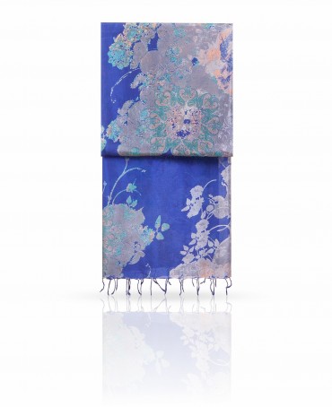 Палантин Женский S30-JEWEL.FLOWER/NAVY